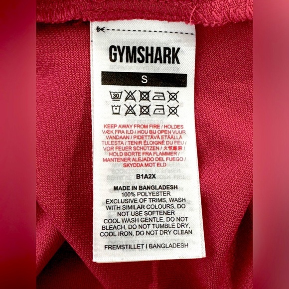 Gymshark Training Performance Long Sleeve Workout Shirt. Women’s small.‎ Berry. - Picture 5 of 6